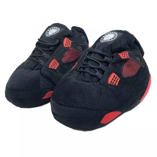 CosyCreps™ - AJ4 Retro 'Red Thunder' Novelty Slippers