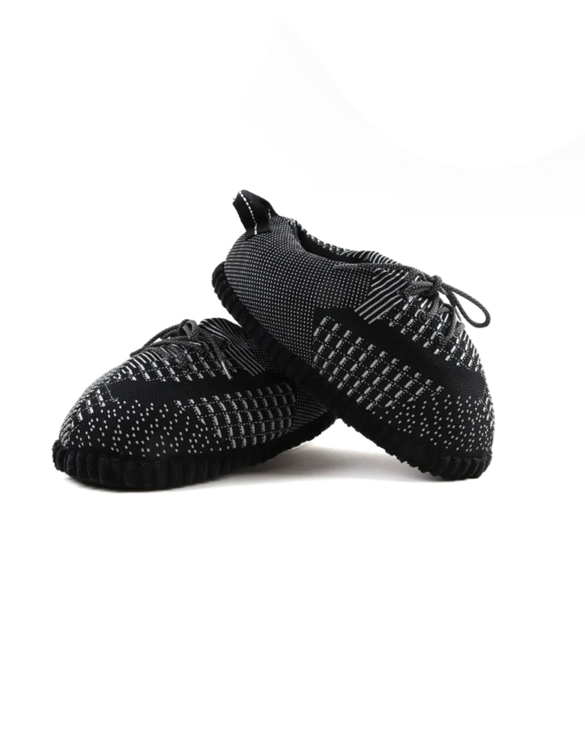 CosyCreps™ - YZ Boost 350 V2 Reflective Luminous Black Novelty Slippers