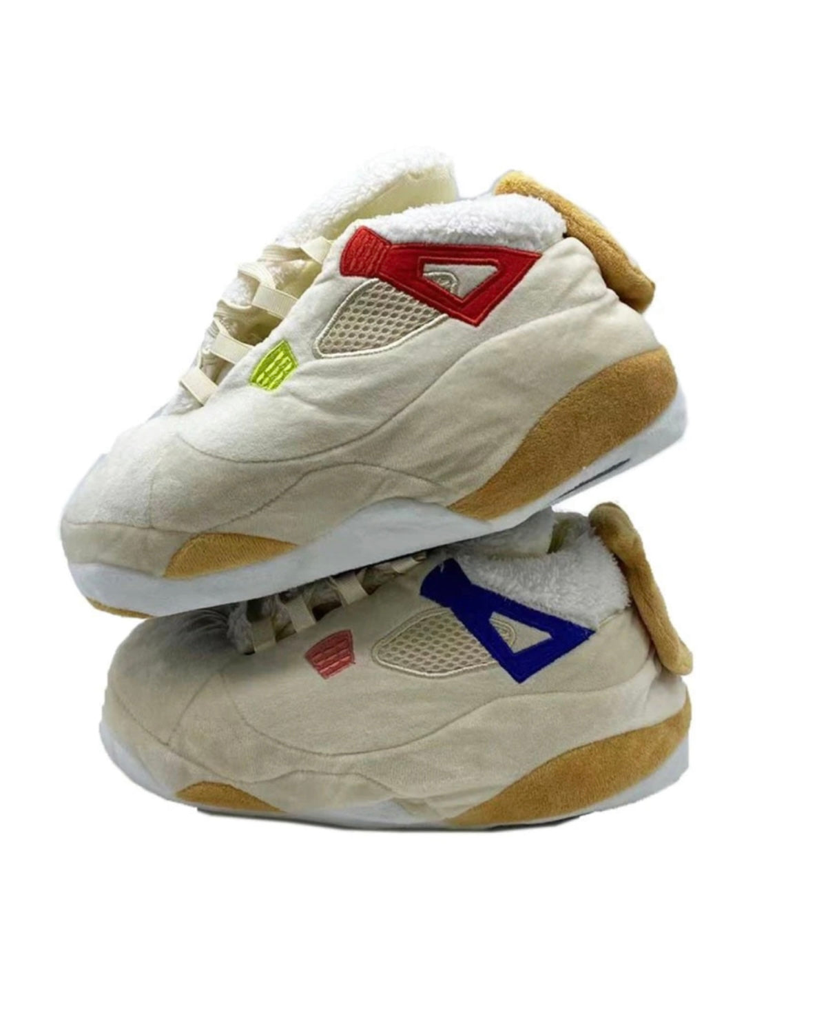 CosyCreps™ - AJ4 Beige Multicolour Novelty Slippers